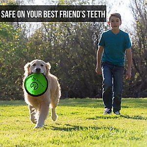 Hyper Pet Flippy Flopper Flying Disc Dog Toy, Color Varies, 9-in, 2 pack