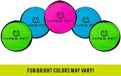 Hyper Pet Flippy Flopper Flying Disc Dog Toy, Color Varies, 9-in, 5 pack