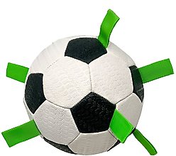 Hyper Pet Grab Tabs Soccer Ball Dog Toy, 5-in