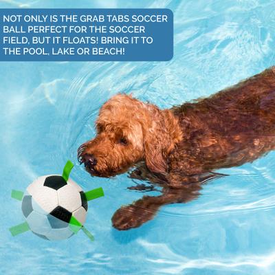 Show full view: Hyper Pet Grab Tabs Soccer Ball Dog Toy, 5-in slide 6 of 10