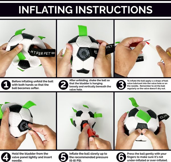 Show full view: Hyper Pet Grab Tabs Soccer Ball Dog Toy, 5-in slide 6 of 9