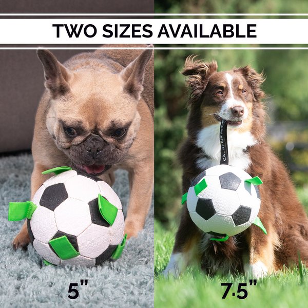 Show full view: Hyper Pet Grab Tabs Soccer Ball Dog Toy, 5-in slide 7 of 9