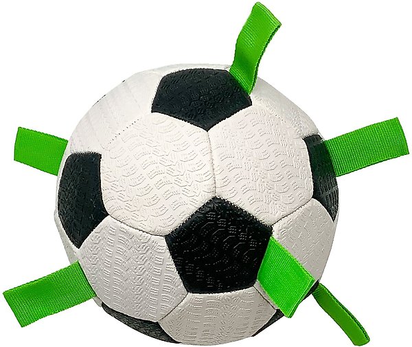 Show full view: Hyper Pet Grab Tabs Soccer Ball Dog Toy, 7.5-in slide 1 of 9