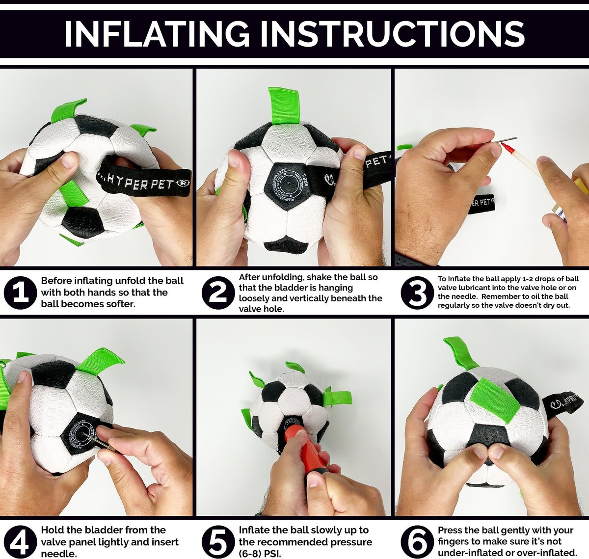 thumbnail image 2 of Jolly Soccer Ball Dog Toy With Grab Tabs – Floating Nylon Ball For Small/Medium Breeds 2 of 6