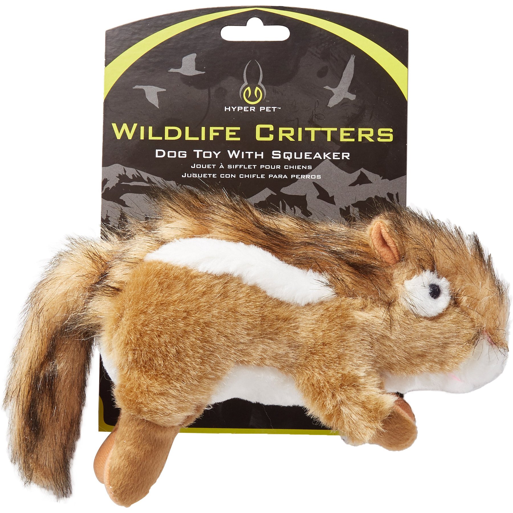 Hyper Pet Wildlife Critter Dog Toy, Chipmunk | Dog Toys