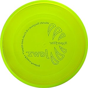 Hyperflite K-10 Jawz Disc Dog Toy, Lemon-Lime