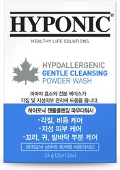 Hyponic Hypoallergenic Gentle Cleansing Impurity Care Dog & Cat Powder Wash, 2-gram, 12 count