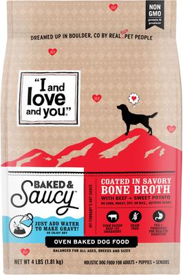 I and Love and You Baked and Saucy Beef and Sweet Potatoes Dry Dog Food