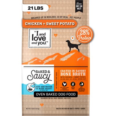 I and Love and You I and Love and You Baked & Saucy Chicken & Sweet Potato Dog Food, 21-lb bag