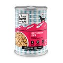 I and Love and You Beef Booyah Stew Grain-Free Canned Dog Food, 13-oz, case of 12
