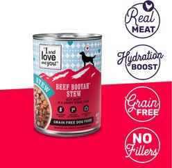 I and Love and You Beef Booyah Stew Grain-Free Canned Dog Food, 13-oz, case of 12 slide 2 of 9