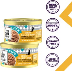 I and Love and You Chicky-Da-Lish Stew Grain-Free Canned Cat Food, 3-oz, case of 24 slide 2 of 9