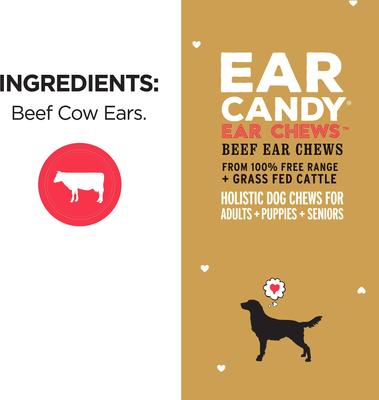 Show full view: I and Love and You Ear Candy Beef Ear Dog Chews, 5 pack slide 10 of 12