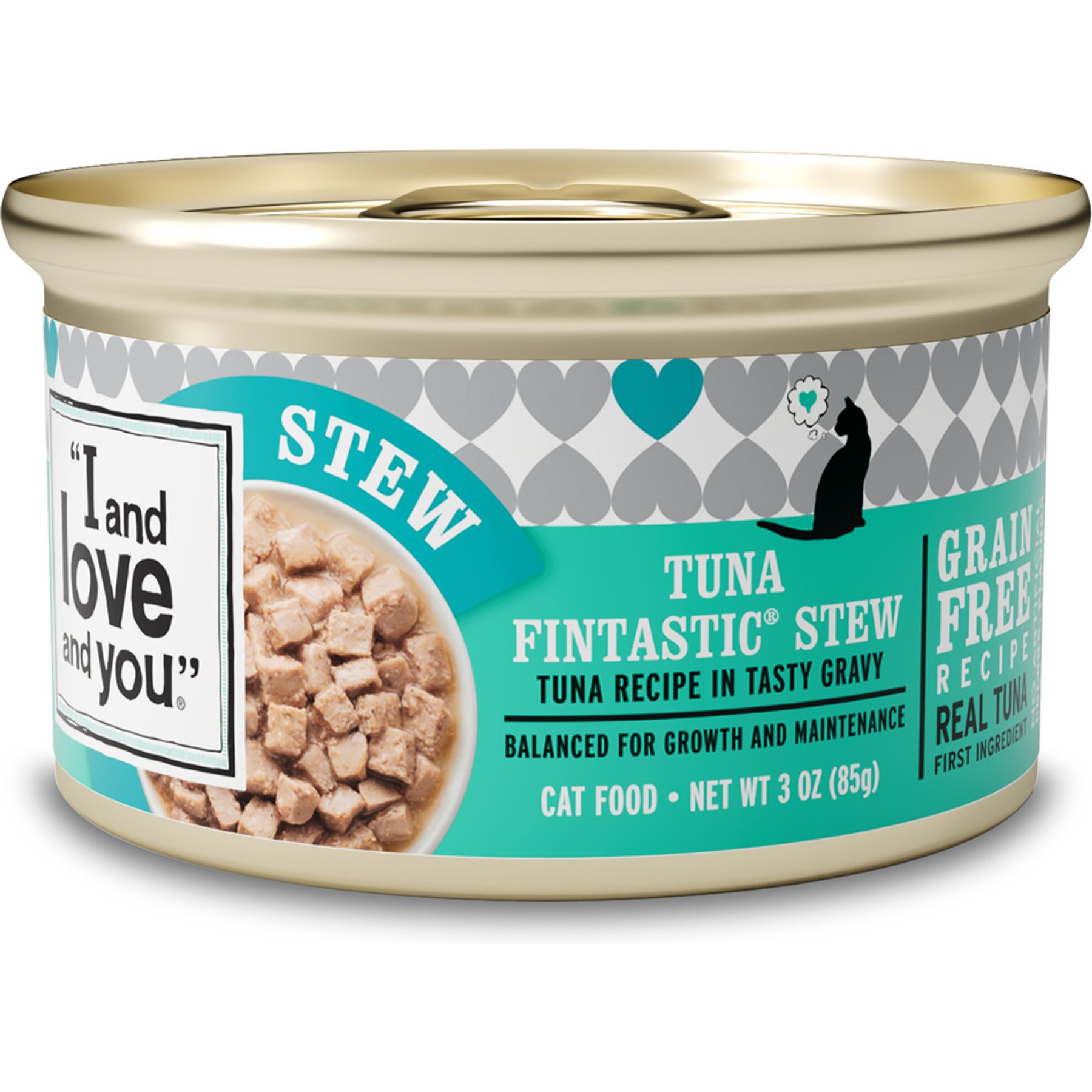 I and Love and You Fintastic Stew Grain-Free Tuna Flavored Wet Cat Food, 3-oz can, case of 4