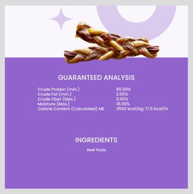 Show full view: I and Love and You Free Range Braided 6-in Bully Stix Dog Treats, 3 count slide 8 of 10