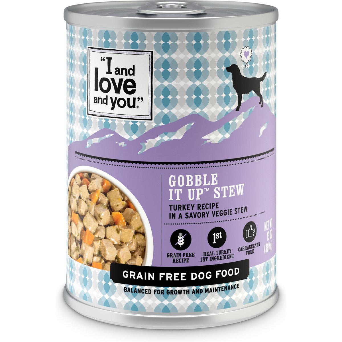 I and Love and You Gobble It Up Stew Canned Dog Food, 13-oz, 12 ct