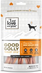 I and Love and You Good Golly Gullet Sticks Dog Treats, 6-in, 1-lb bag