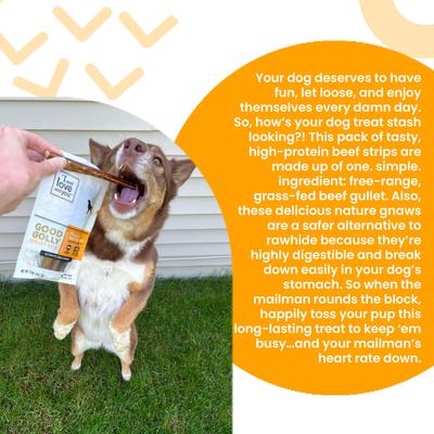 Show full view: I and Love and You Good Golly Gullet Sticks Dog Treats, 6-in, 2-oz bag slide 4 of 11