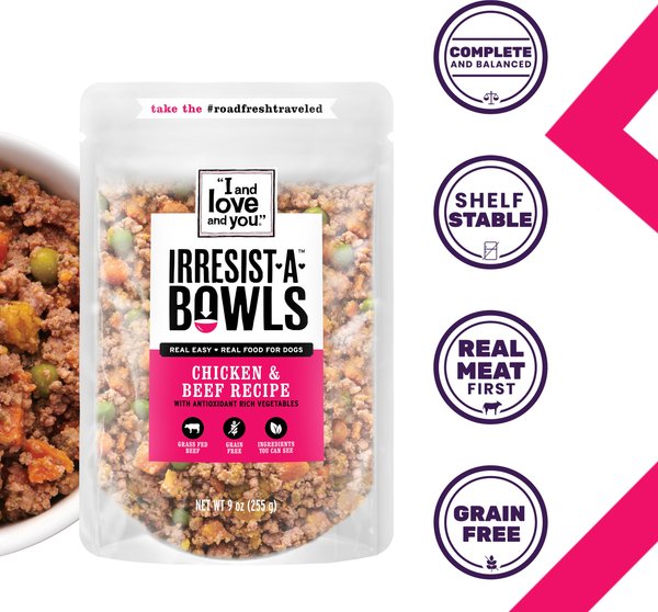 I and Love and You Irresist-a-Bowls Grain-Free Chicken & Beef Recipe Dog Food