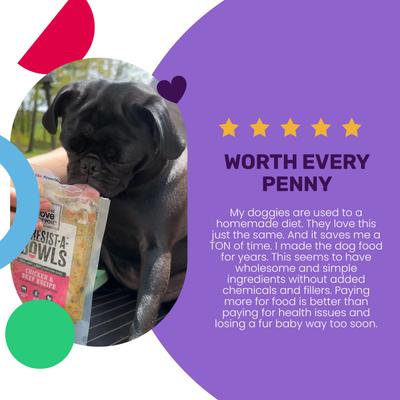 Show full view: I and Love and You Irresist-a-Bowls Grain-Free Chicken & Beef Recipe Dog Food, 9-oz pouch, 8 count slide 5 of 8