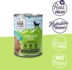 I and Love and You Lambarama Stew Grain-Free Canned Dog Food, 13-oz, case of 12 slide 2 of 9