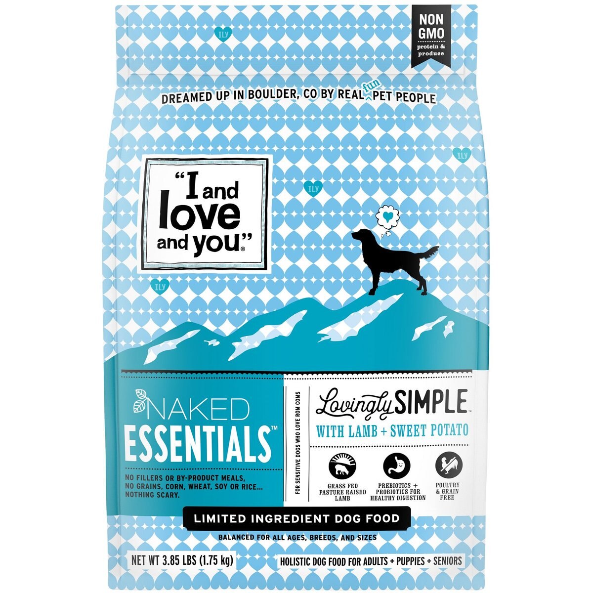 I and Love and You Lovingly Simple Limited Ingredient Diet Lamb and Sweet Potato Dry Dog Food, 3.85-lb bag