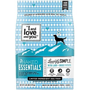 I and Love and You Lovingly Simple Limited Ingredient Diet Lamb and Sweet Potato Dry Dog Food, 3.85-lb bag