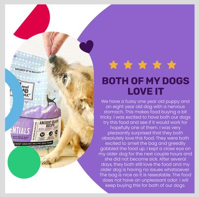 Show full view: I and Love and You Naked Essentials Ancient Grain Chicken and Turkey Recipe Dry Dog Food, 23-lb bag slide 5 of 8