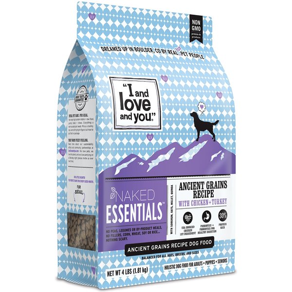 I and Love and You Naked Essentials Ancient Grain Chicken and Turkey Recipe Dry Dog Food