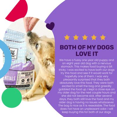 Show full view: I and Love and You Naked Essentials Ancient Grain Chicken and Turkey Recipe Dry Dog Food, 4-lb bag slide 5 of 8