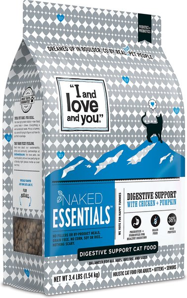 I and Love and You Naked Essentials Digestive Support Chicken & Pumpkin Dry Cat Food