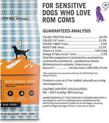 Show full view: I and Love and You Naked Essentials Grain-Free Chicken and Duck Recipe Dry Dog Food, 11-lb bag slide 9 of 12