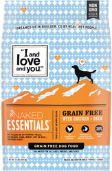 I and Love and You Naked Essentials Grain-Free Chicken and Duck Recipe Dry Dog Food, 23-lb bag slide 1 of 9