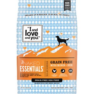 I and Love and You Naked Essentials Grain-Free Chicken and Duck Recipe Dry Dog Food, 23-lb bag