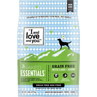 I and Love and You I and Love and You Naked Essentials Lamb & Bison Dry Dog Food, 11-lb