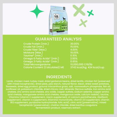 Show full view: I and Love and You Naked Essentials Grain-Free Lamb and Bison Recipe Dry Dog Food, 23-lb bag slide 8 of 12