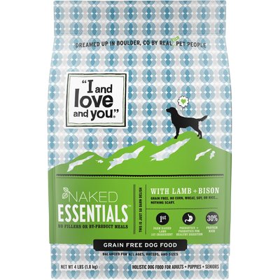 I and Love and You I and Love and You Naked Essentials Lamb & Bison Dry Dog Food, 4-lb