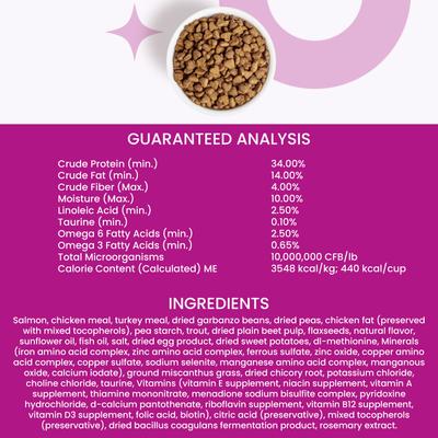 Show full view: I and Love and You Naked Essentials Salmon & Trout Recipe Grain-Free Dry Cat Food, 3.4-lb bag slide 8 of 12