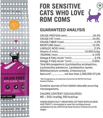 Show full view: I and Love and You Naked Essentials Salmon & Trout Recipe Grain-Free Dry Cat Food, 3.4-lb bag slide 9 of 12