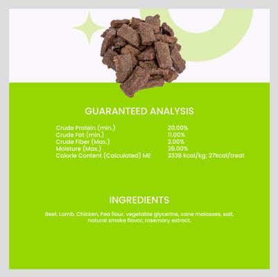 Show full view: I and Love and You Nice Jerky Bites Beef and Lamb Grain-Free Dog Treats, 4-oz bag slide 8 of 12