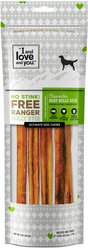 I and Love and You No Stink! Free Ranger Bully Stix Dog Chews, 12-in, 5 pack