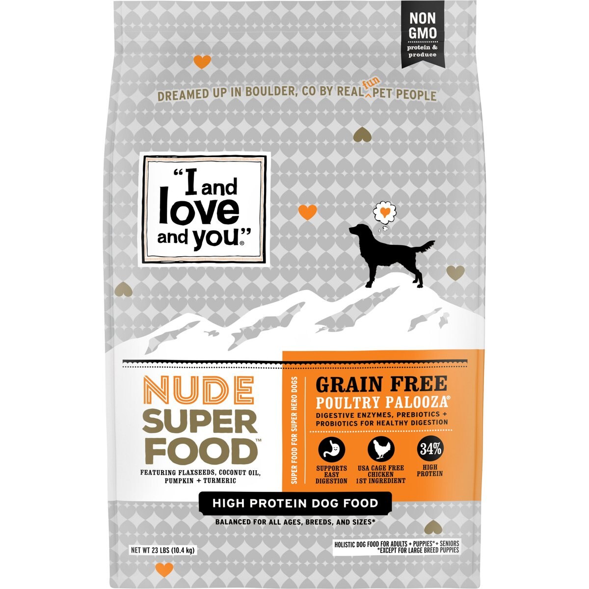 I and Love and You Nude Food Poultry Palooza Dry Dog Food, 23-lb bag