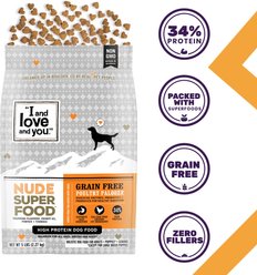 I and Love and You Nude Food Grain-Free Poultry Palooza Dry Dog Food, 23-lb bag slide 2 of 9