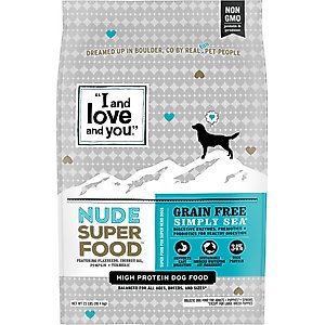 I and Love and You Nude Food Grain-Free Simply Sea Dry Dog Food, 23-lb bag