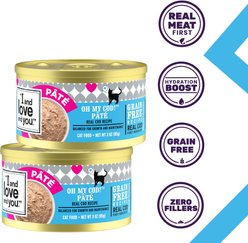 I and Love and You Oh My Cod! Pate Grain-Free Canned Cat Food, 3-oz, case of 24 slide 2 of 9