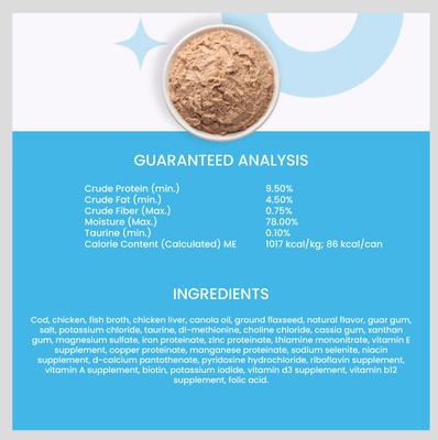 Show full view: I and Love and You Oh My Cod! Pate Grain-Free Canned Cat Food, 5.5-oz, case of 12 slide 8 of 12