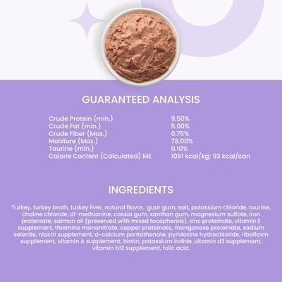 Show full view: I and Love and You Purrky Turkey Pate Grain-Free Canned Cat Food, 3-oz can, case of 4 slide 8 of 10