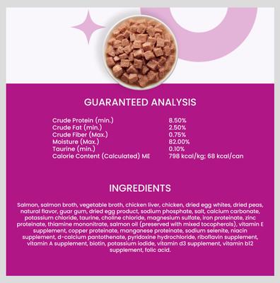 Show full view: I and Love and You Salmon Chanted Evening Stew Grain-Free Canned Cat Food, 3-oz, case of 24 slide 8 of 12