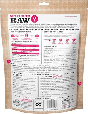 Show full view: I and Love and You Stir and Boom Raw Raw Beef Boom Ba Dinner Grain-Free Dehydrated Dog Food, 3-lb bag slide 4 of 10