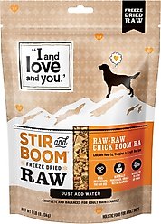 I and Love and You Stir and Boom Raw Raw Chick Boom Ba Dinner Grain-Free Dehydrated Dog Food, 1-lb bag